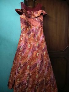 Vintage Paisley Print Dress