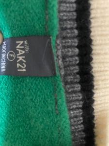 Green Knit Sweater Vest