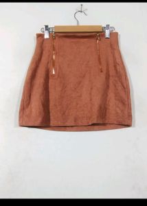 shein brown skirt