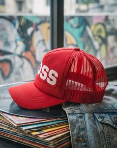 🧢❤️ BOSS Typography Cap | Bold Red Statement Piec