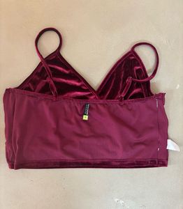 Velvet Crop Top