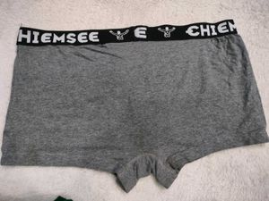Men's Grey Boxer🥰 Briefs with Logo Waistband