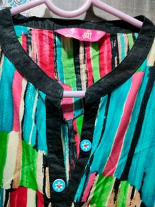 Vibrant Striped Kurta
