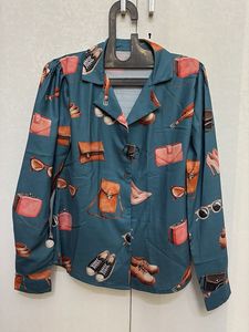 Stylish Printed Collared Shirt