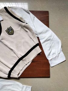 Preppy College Style Sweater Vest