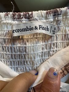 A&amp;F Smocked Poplin Dress with Pockets