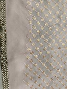 Elegant Pink Embroidered Saree