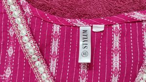 Stylum Pink Design Top With Trouser
