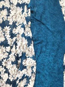 Peacock blue Daily wear new saree