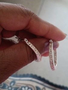 Sparkling Hoop Earrings
