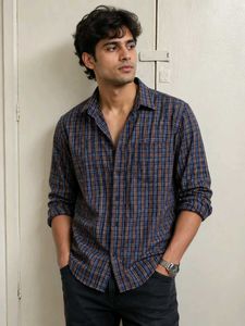 Men's Plaid Casual Shirt