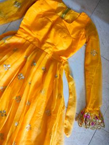 Yellow Anarkali Dress📀💡🕯️☀️