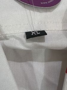 NEW White Heart Print Button-Up Shirt