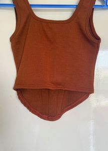 Rust Corset Tank Top