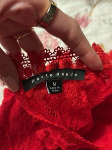 Stunning Red Lace Bodycon Dress