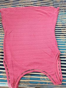 Vibrant Pink Textured Top