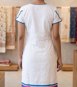 White Kurta with Heart Design