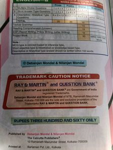 HS Question Bank English by Ray &amp; Martin