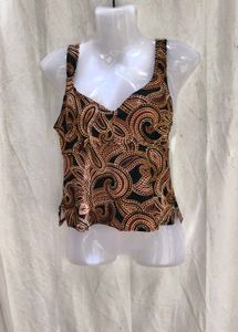 I. Stylish Paisley Print Bikini Top