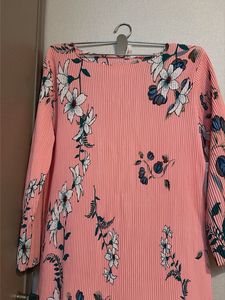 Pleated Floral Midi Dress