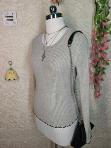 Ribbed Long Sleeve Top