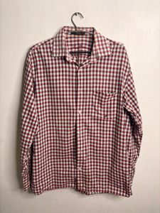 Classic Gingham Pattern Men's Shirt