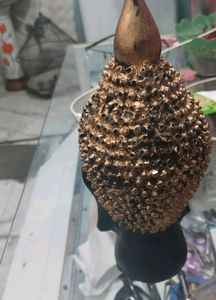 Beautiful Golden And Black Finish Buddha Statue