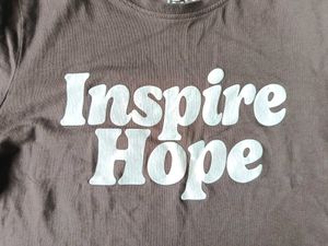 Brown "Inspire Hope" Graphic T-Shirt