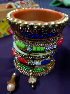 Boho Beaded Bangles Set