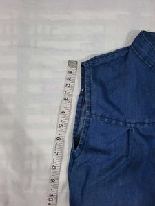 Sleeveless Denim Shirt