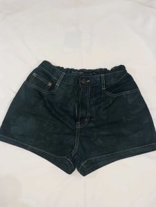 Black Corduroy Shorts