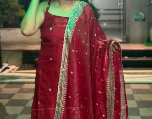 Elegant Red Kurta Set