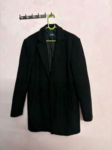 Classic Black Wool Coat