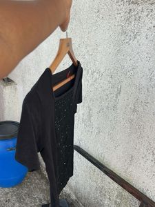 Black Embellished Top