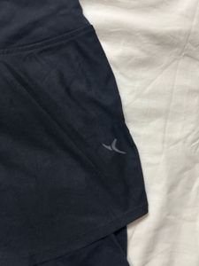 Women's Black Running Skort