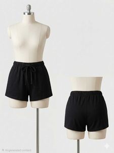 Black Drawstring Shorts