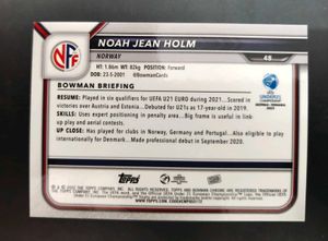 1st Bowman Chrome Prospect - Noah Jean Holm