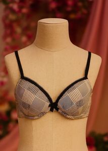 Plaid Bra