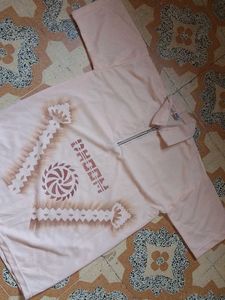 Men's Pink Graphic Print T-Shirt