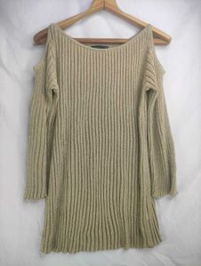 Sparkly Cold Shoulder Knit Top LR-49