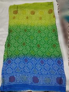 Vibrant Ombre Bandhani Saree