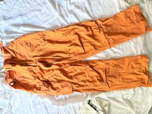 Orange Cargo Pants