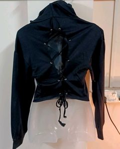 Black Corset Hoodie