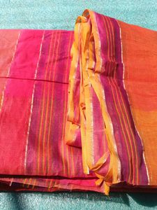 Elegant Orange  🧡 saree