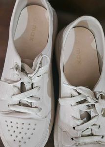 Classic White Lace-Up Sneakers