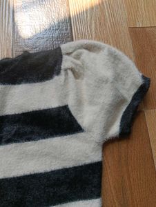 Chic Striped Short Sleeve Dress