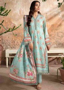 Pure Lawn Cotton Floral Print Kurta Set