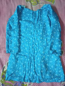 Embroidered Teal Kurta