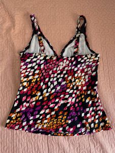 y2k pink pantheress inspired Vibrant Print Top