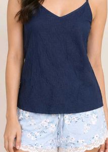 Cozy Navy Blue Pajama Set